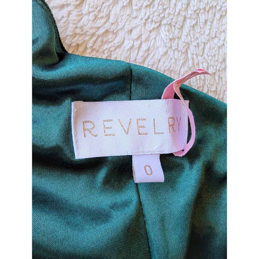 Revelry Jade Emerald Green Velvet Maxi Gown - Picture 5 of 5